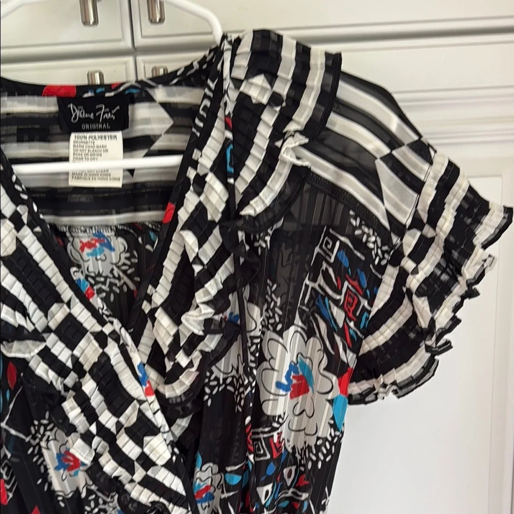 Diane Freis Black Floral Dress - Picture 8 of 8